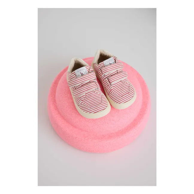 Baskets Scratchs Rayées | Rouge