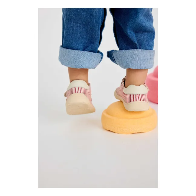 Baskets Scratchs Rayées | Rouge