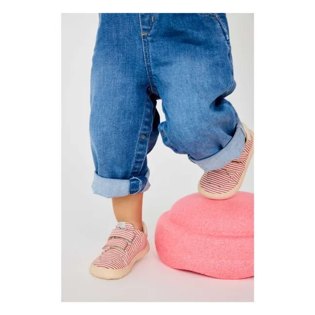 Zapatillas rayadas | Rojo