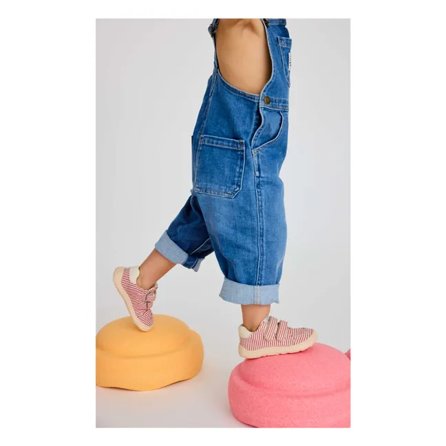 Baskets Scratchs Rayées | Rouge