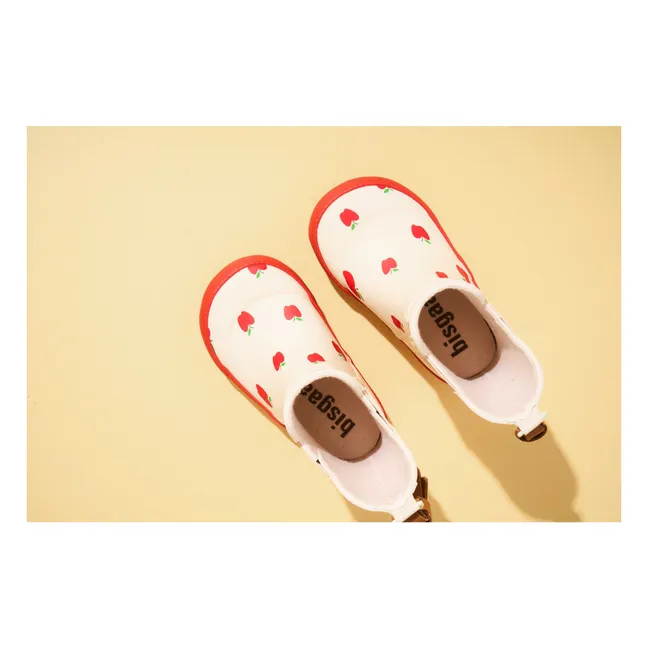 Bottes de Pluie Pommes | Ecru
