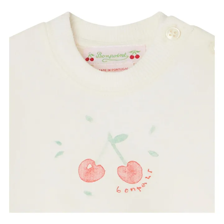 Robe Felice Cerises | Ecru- Image produit n°1