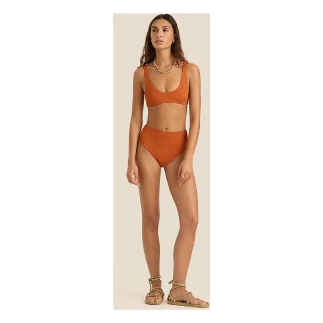 Haut de Maillot Flo | Terracotta
