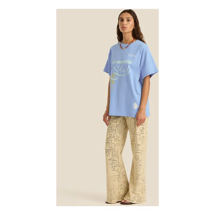 T-Shirt Le Marché | Bleu- Image produit n°5