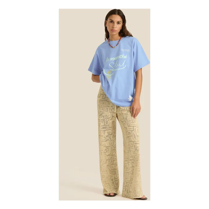 T-Shirt Le Marché | Bleu- Image produit n°2