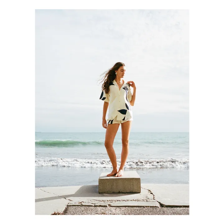 Short Dakota Soie | Ecru- Image produit n°4