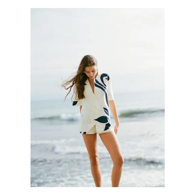 Pantaloncini di seta Dakota | Ecru