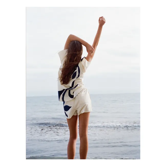 Camisa de seda Margot | Crudo