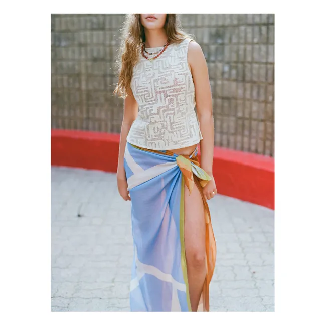 Pareo cuadrado | Azul