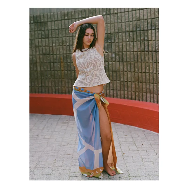 Pareo cuadrado | Azul