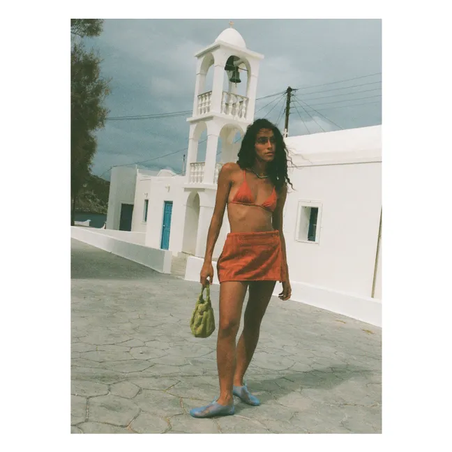 Jupe Eponge | Terracotta