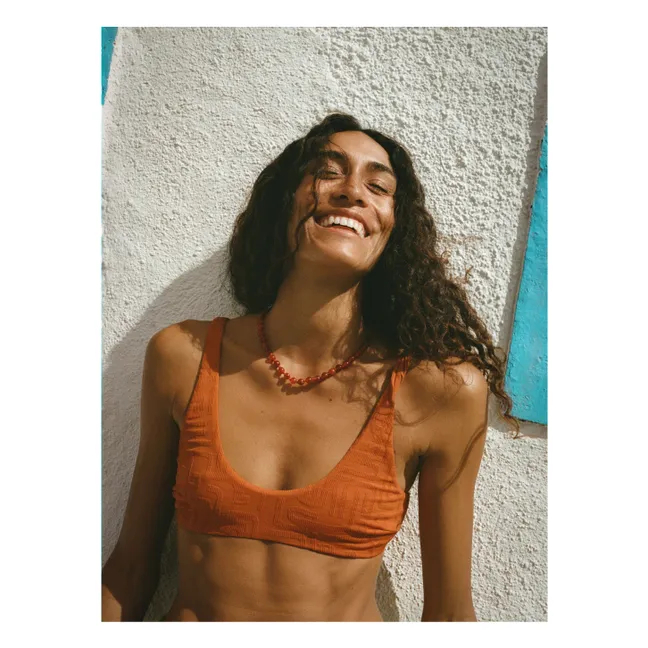 Haut de Maillot Flo | Terracotta