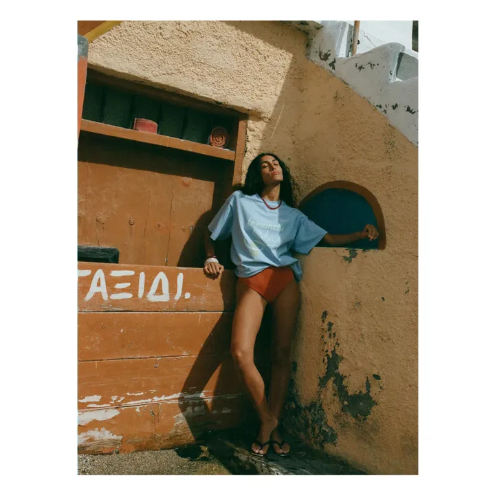 T-Shirt Le Marché | Bleu- Image produit n°8