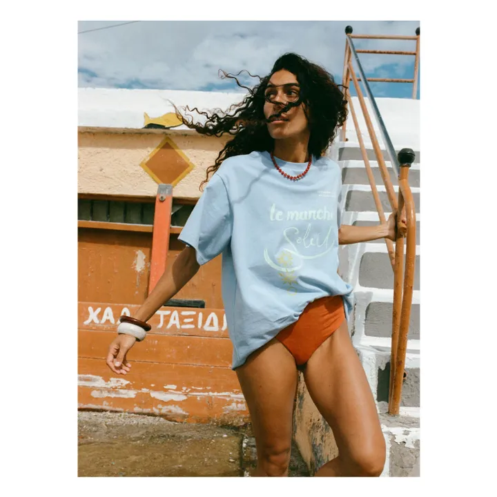 T-Shirt Le Marché | Bleu- Image produit n°3