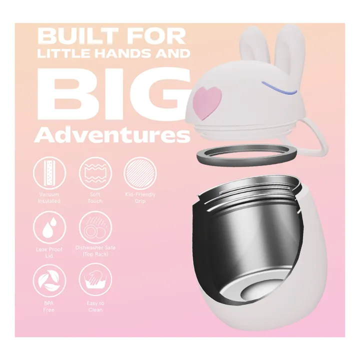 Boîte repas isotherme Lapin | Rose pâle- Image produit n°7