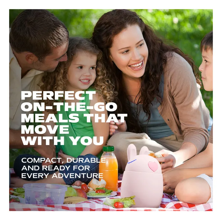 Boîte repas isotherme Lapin | Rose pâle- Image produit n°6