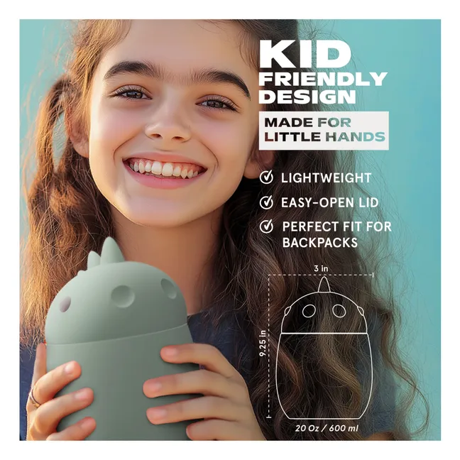 Boîte repas isotherme Dinosaure | Vert