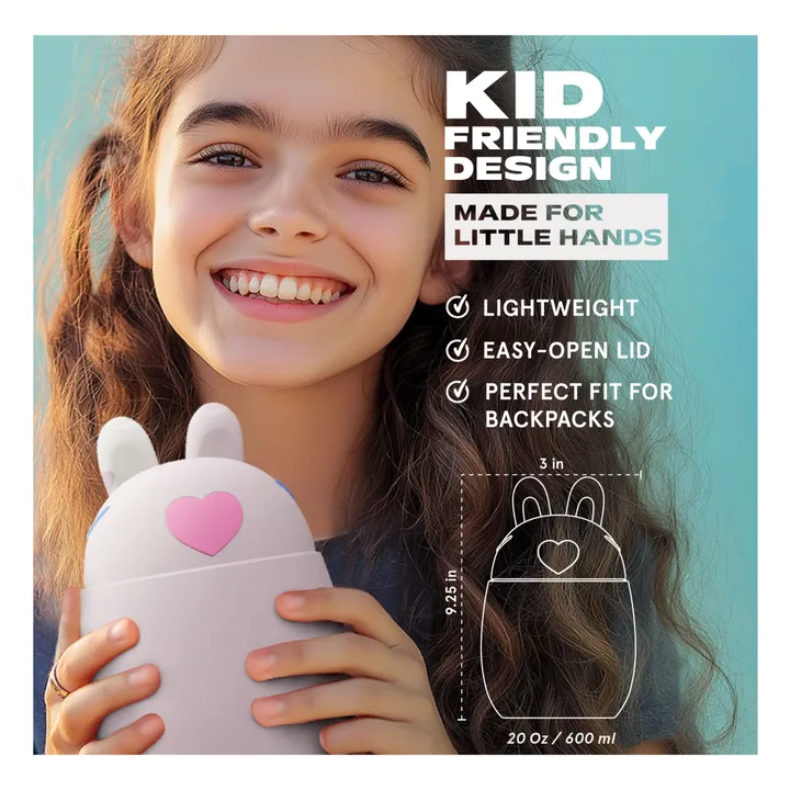 Boîte repas isotherme Lapin | Rose pâle- Image produit n°1