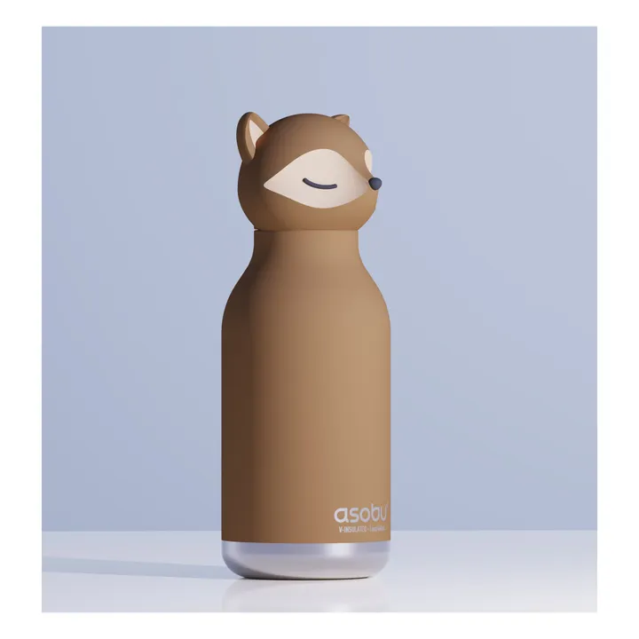 Renard stainless steel water bottle | Brown- Product image n°7
