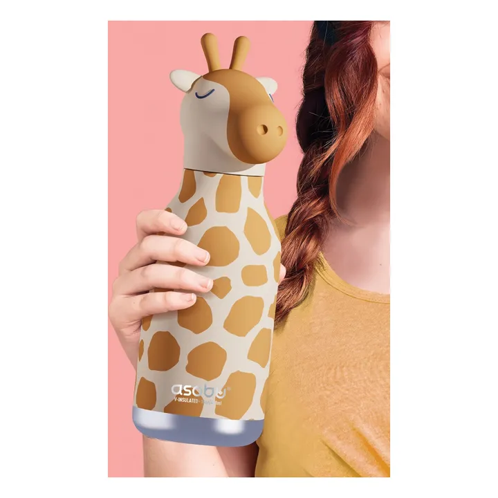 Gourde en inox Girafe | Orange- Image produit n°10