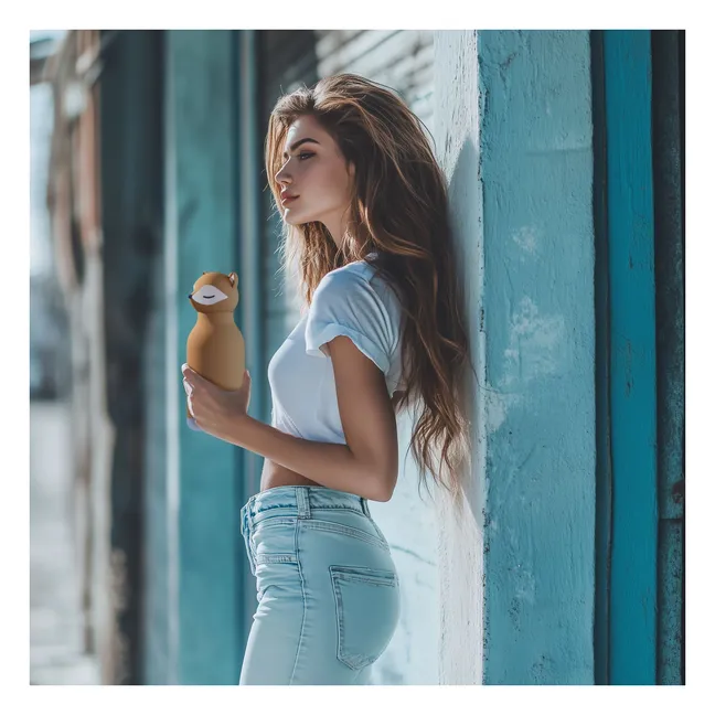 Gourde en inox Renard | Marron