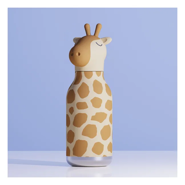 Gourde en inox Girafe | Orange