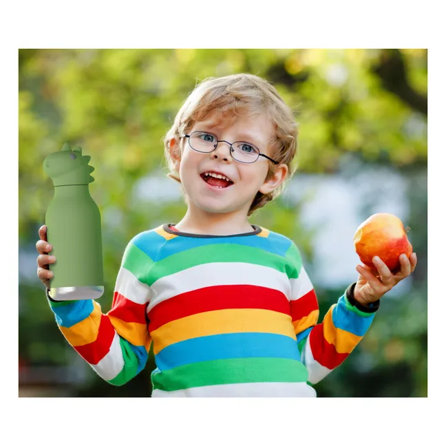 Gourde en inox Dinosaure | Vert