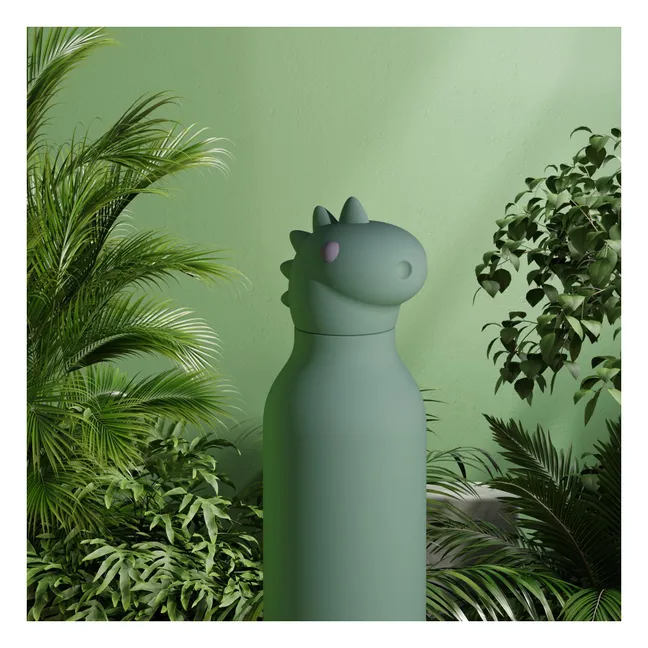 Gourde en inox Dinosaure | Vert