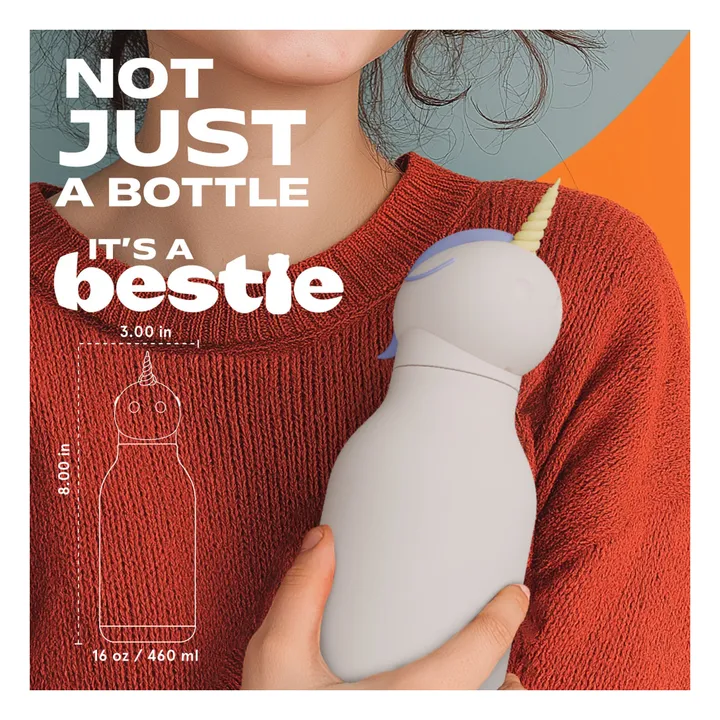 Gourde en inox Licorne | Rose pâle- Image produit n°6