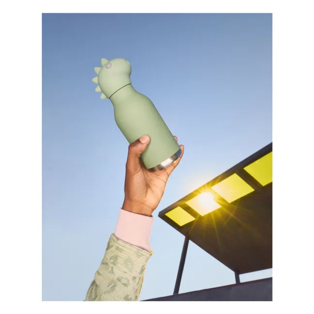Gourde en inox Dinosaure | Vert