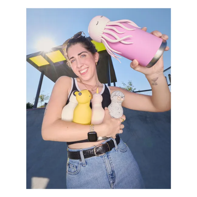 Gourde en inox Licorne | Rose pâle