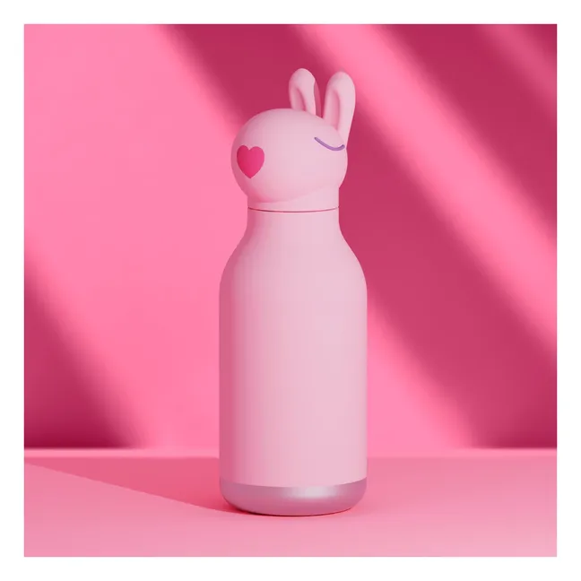Gourde en inox Lapin | Rose pâle