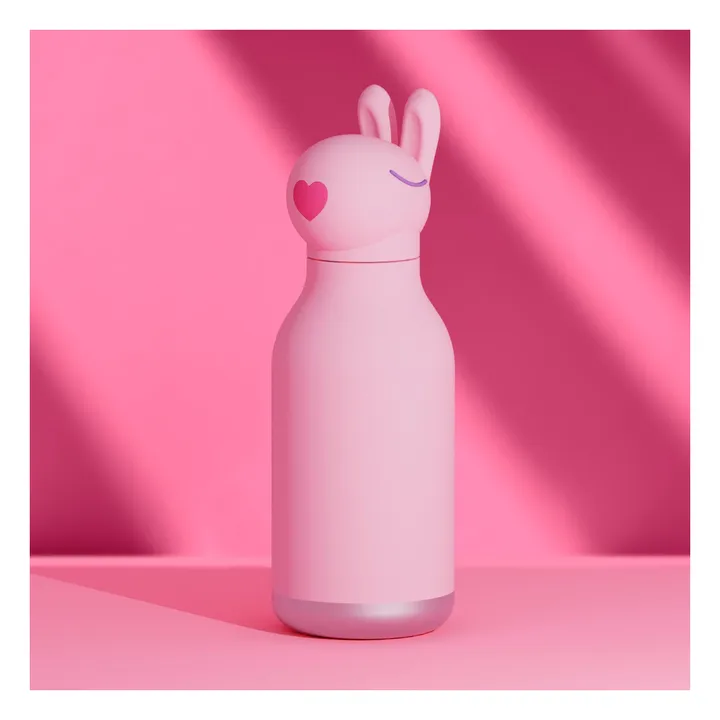 Gourde en inox Lapin | Rose pâle- Image produit n°5