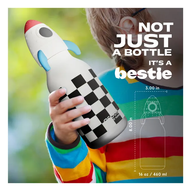 Gourde en inox Fusée