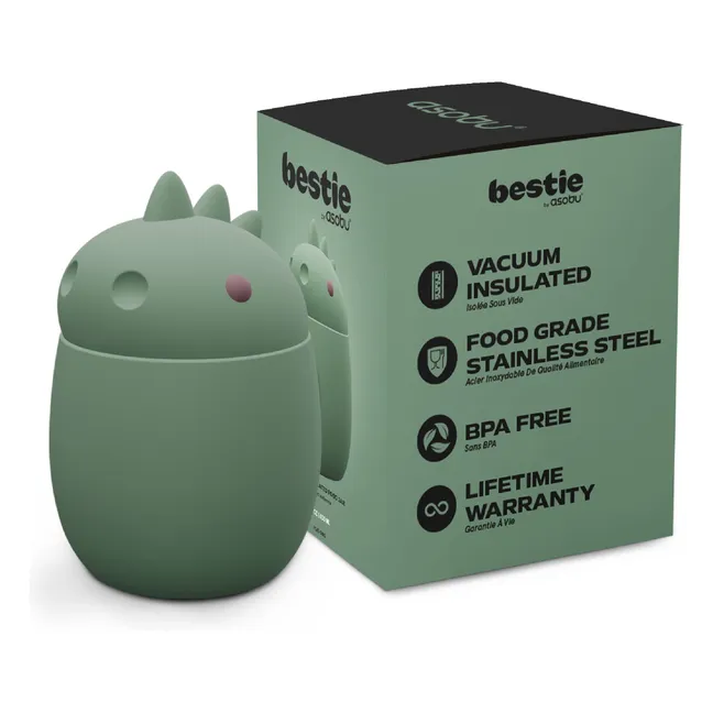Boîte repas isotherme Dinosaure | Vert