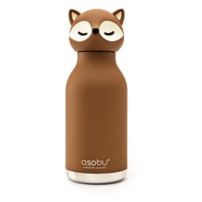 Gourde en inox Renard | Marron