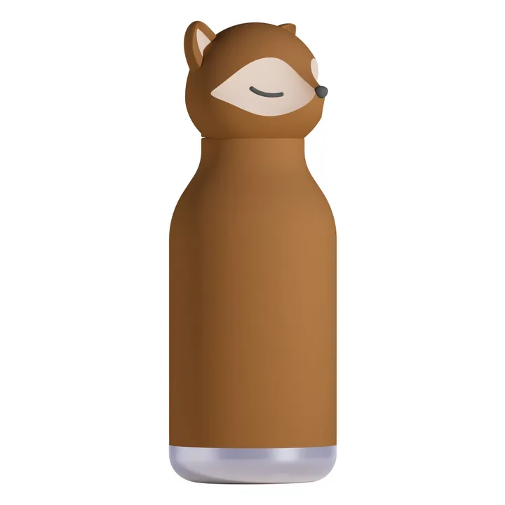 Renard stainless steel water bottle | Brown- Product image n°3