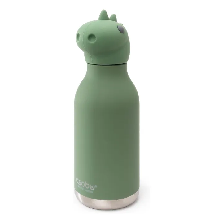 Dinosaur stainless steel water bottle | Green- Product image n°3