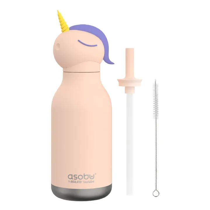 Unicorn stainless steel water bottle | Pale Pink- Product image n°3