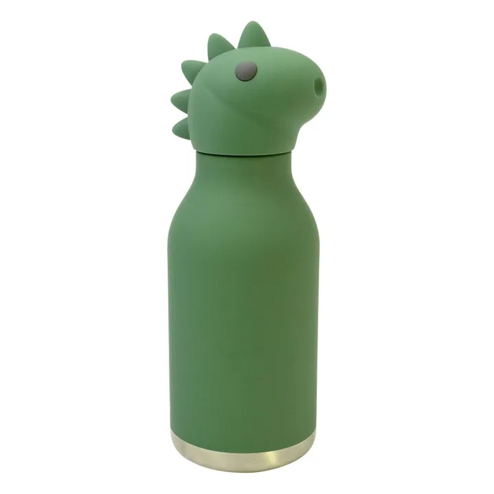 Gourde en inox Dinosaure | Vert- Image produit n°0