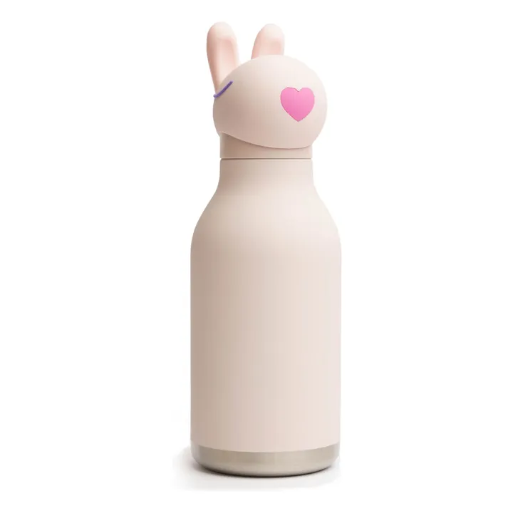 Gourde en inox Lapin | Rose pâle- Image produit n°0