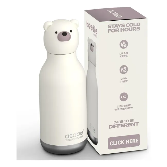 Gourde en inox Ours Blanc