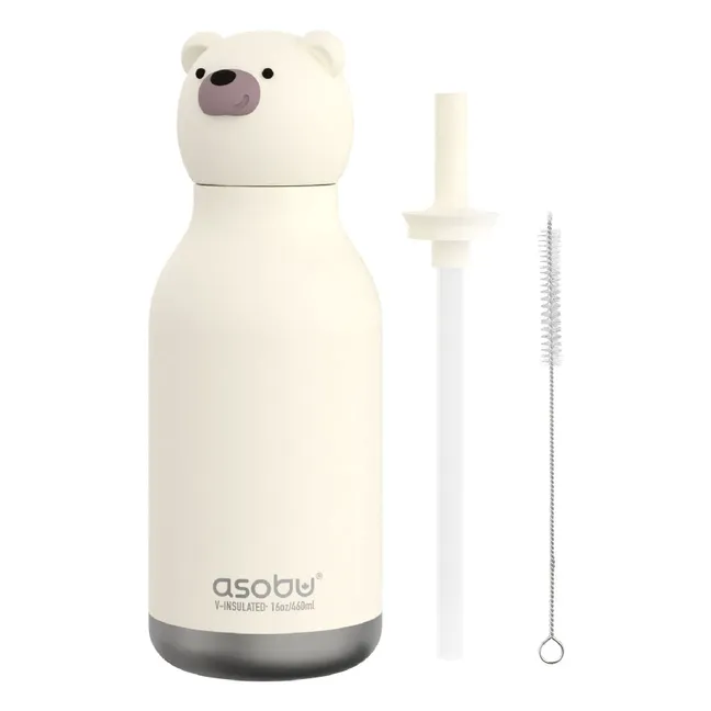 Gourde en inox Ours Blanc
