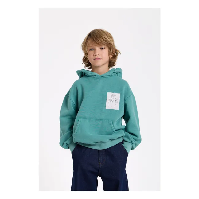Hope organic cotton sweatshirt | Green