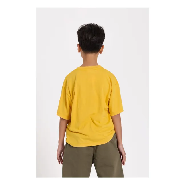 Camiseta King de algodón ecológico | Amarillo