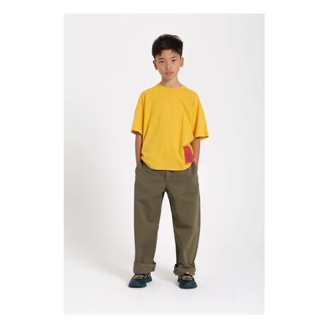 Camiseta King de algodón ecológico | Amarillo