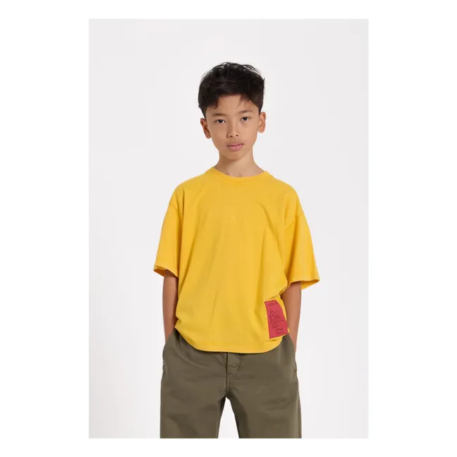 Camiseta King de algodón ecológico | Amarillo