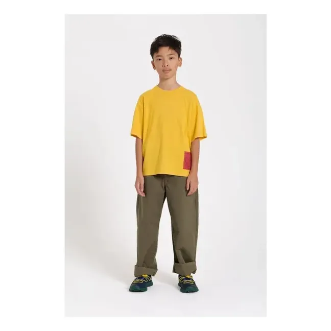 Camiseta King de algodón ecológico | Amarillo