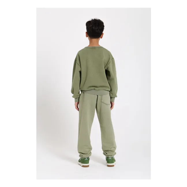 Jogger Race Coton Bio | Vert kaki