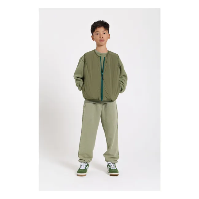 Jogger Race Coton Bio | Vert kaki